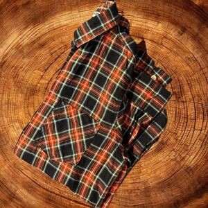 Plaid Flannel Shirt Size XS Extra Small    SKU 8